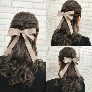 ロング カラー ヘアアレンジ 大賀 海夕の眉毛・アイブロウイメージ