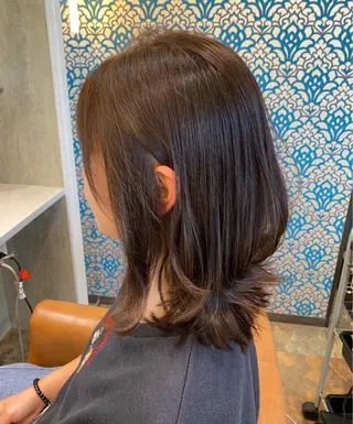 ミディアム カラー ママ美容師 Tsuchiyaのヘアスタイル