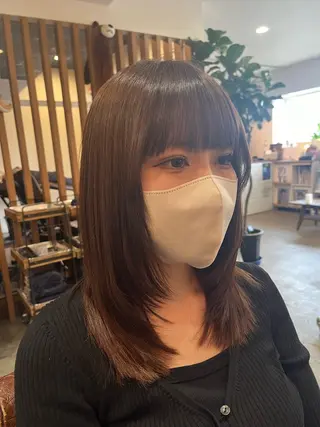 ミディアム 🫧透明感カラー× レイヤー🫧HARUのヘアスタイル