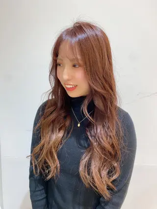 ロング 美髪矯正透明感カラー 江川 和輝のヘアスタイル