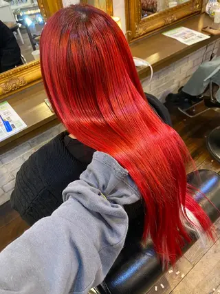 ロング カラー ヘアアレンジ 【ブリーチはお任せ】 ハイトーン✨yuraのヘアスタイル