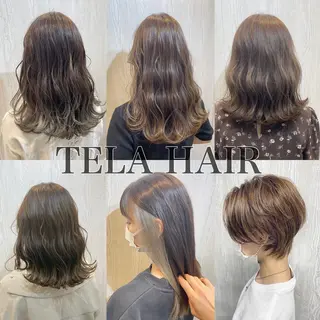 セミロング TELA HAIR 副代表 岡田のヘアスタイル