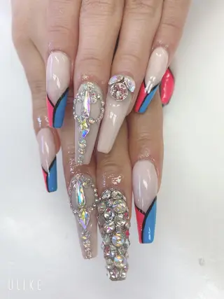 ロング JNA認定講師🌸 RIEのネイルデザイン