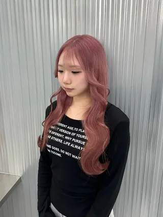 ロング カラー ピンク🎀/ベージ ュ🧸🥞/ユウキのヘアスタイル