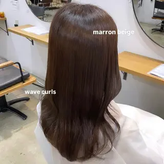 セミロング 透け感カラー/レイヤ ーAI🪽🩵のヘアスタイル