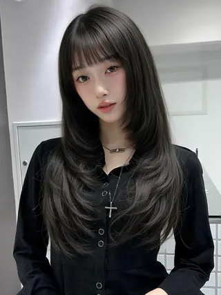 ロング レイヤー特化 横浜 佐藤拳太のヘアスタイル