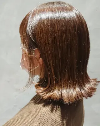 ミディアム 遠藤 恭子のヘアスタイル