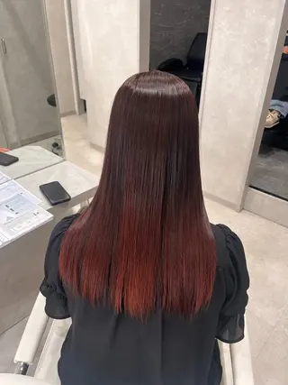 ロング カラー SAKURA 顔まわり/髪質改善のヘアスタイル
