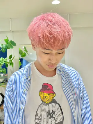 カラー メンズ エビスザキレン/メン ズ/心斎橋🌳のヘアスタイル