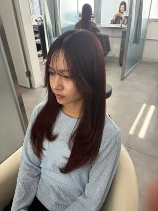 ロング カラー 透明感カラー×顔周り mizuki🫧のヘアスタイル