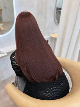 ロング カラー 畑中 夢のヘアスタイル