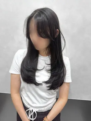 ロング カラー 💖ブリーチなし透明 感💖ASAHIのヘアスタイル