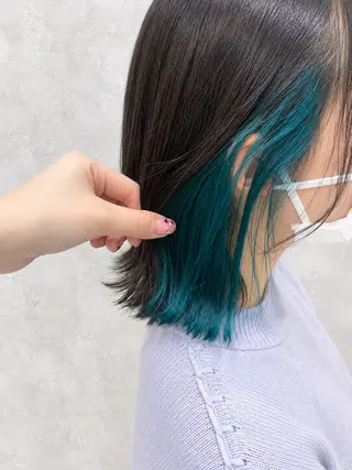セミロング カラー 🫧ツヤ髪/透明感 カラー🫧AOIのヘアスタイル