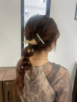 ヘアアレンジ koikiナチュラル オリーブカラー🦙のヘアスタイル