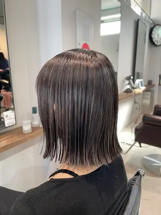 ショート カラー ⭕️白髪で悩む全ての 人を救いたい⭕️宮山のヘアスタイル