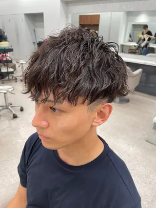 パーマ メンズ 京都河原町 メンズパーマ助川龍哉のヘアスタイル