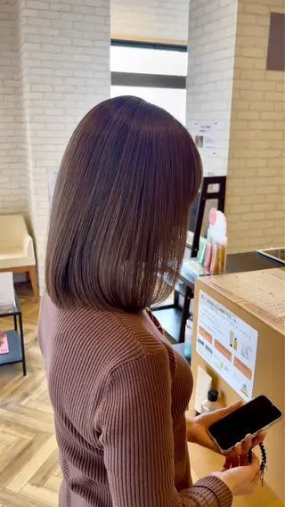 ミディアム カラー 髪質改善/ 杉山正克のヘアスタイル