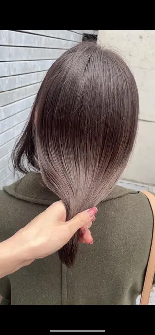 ミディアム カラー ご新規様限定 透明感カラーKANAのヘアスタイル