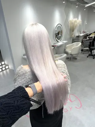 ロング カラー ハイトーン特化サロン 💎MOCA💎のヘアスタイル