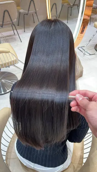 ロング カラー 美髪縮毛矯正✨🫧 レイヤー川村利幸のヘアスタイル