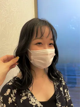ミディアム カラー スパイキーショート パーマ　具志堅　太志のヘアスタイル