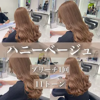 セミロング カラー センターパート特化 井上健太のヘアスタイル