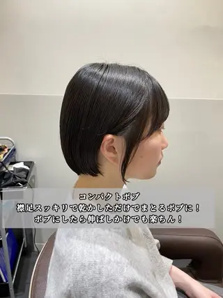 ショート カラー 白髪ぼかし/ショート /ミニボブだいじのヘアスタイル