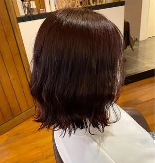 ミディアム カラー マンツーマンサロン 🤍Tanakaのヘアスタイル