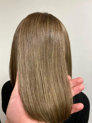 セミロング カラー 髪質改善/レイヤー カット手塚奨のヘアスタイル