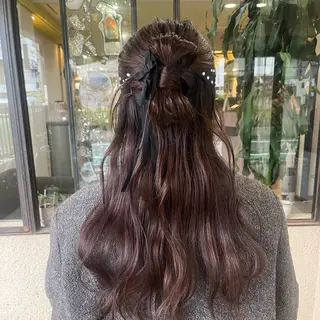 ロング ヘアアレンジ 大人可愛い:: Rioのヘアスタイル