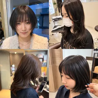 ミディアム カラー 鳥ちゃん🐥/中性系 /西中島/新大阪のヘアスタイル