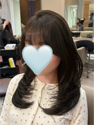 ミディアム レイヤー/ワンホン 新宿🤍Maiのヘアスタイル