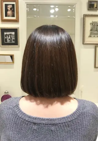 ショート ウフ 長瀬のヘアスタイル