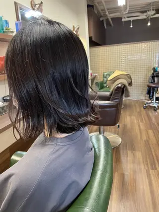 ミディアム 【水素カラー/メンズ 】Lee布施/純平のヘアスタイル