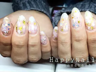 ショート ミディアム セミロング ロング ネイル Happy Nailのネイルデザイン
