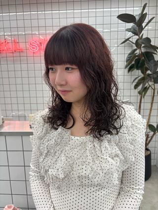 ミディアム パーマ 夕羽夢🍓矢場/ JILLSTUDIOのヘアスタイル
