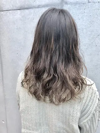 セミロング カラー パーマ ボブパーマコテ巻き風 パーマNo1深江秀平のヘアスタイル