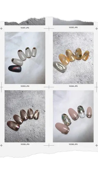 ショート カラー ネイル マツエク・マツパ illum hicariのネイルデザイン