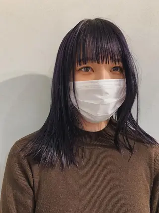 ロング カラー ヘアアレンジ ボブパーマコテ巻き風 パーマNo1深江秀平のヘアスタイル
