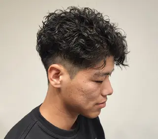 ショート パーマ メンズ 【イケメン風パーマ】 SHOFYのヘアスタイル