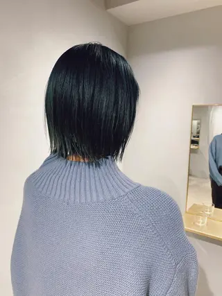 ミディアム パーマ ボブパーマコテ巻き風 パーマNo1深江秀平のヘアスタイル