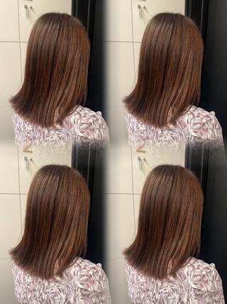 カラー 透明感カラー meiのヘアスタイル