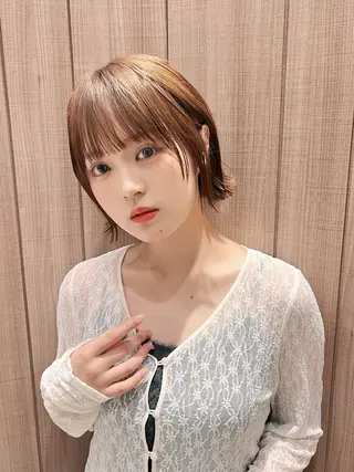ショート カラー 透明感カラー/ヘッド スパ/喜多将平🍀のヘアスタイル