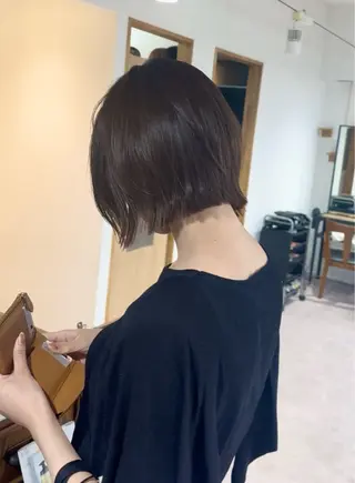 ミディアム カラー パーマ ヘアアレンジ メンズ キッズ 似合せレイヤー/ 柔らか透明感カラーのヘアスタイル