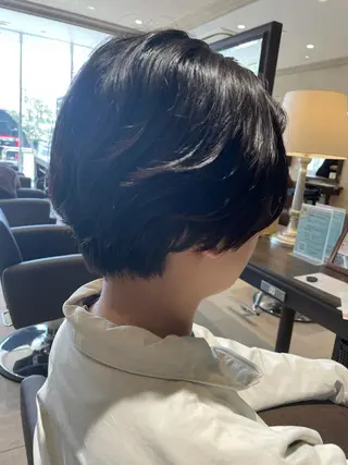 ショート パーマ 松永 果菜のヘアスタイル