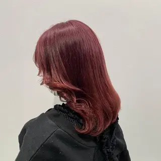 セミロング カラー ヘアアレンジ ダブルカラー｜ なおき｜池袋美容師のヘアスタイル