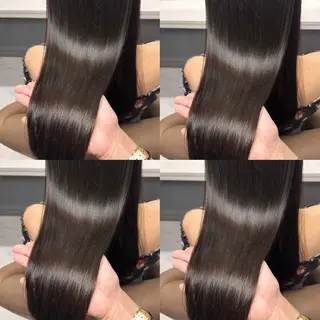 セミロング カラー ブリーチなし透明感 カラー🤍ྀིきららのヘアスタイル