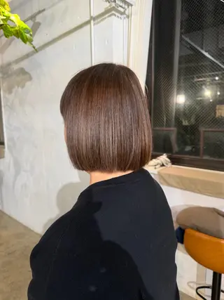 パーマ くま‪‪🤍透明感 🎀ナチュラルカラーのヘアスタイル