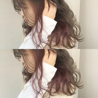 ミディアム カラー あさだ しゅうたろうのヘアスタイル