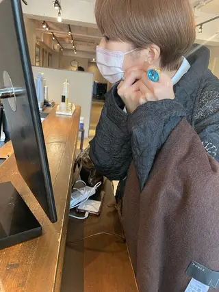 ショート minatsu 東京の技術を京都でのヘアスタイル